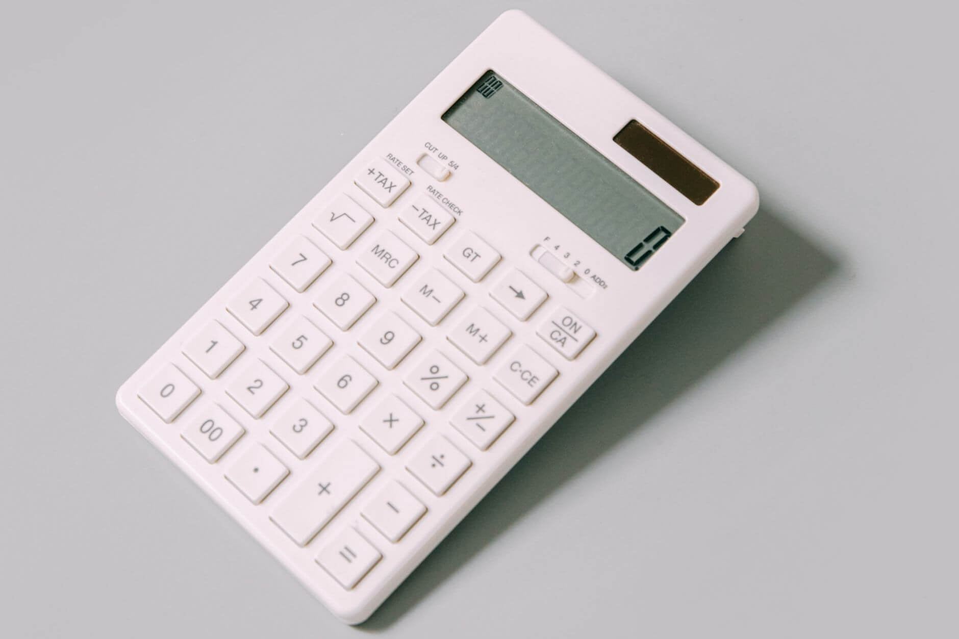 simple white calculator