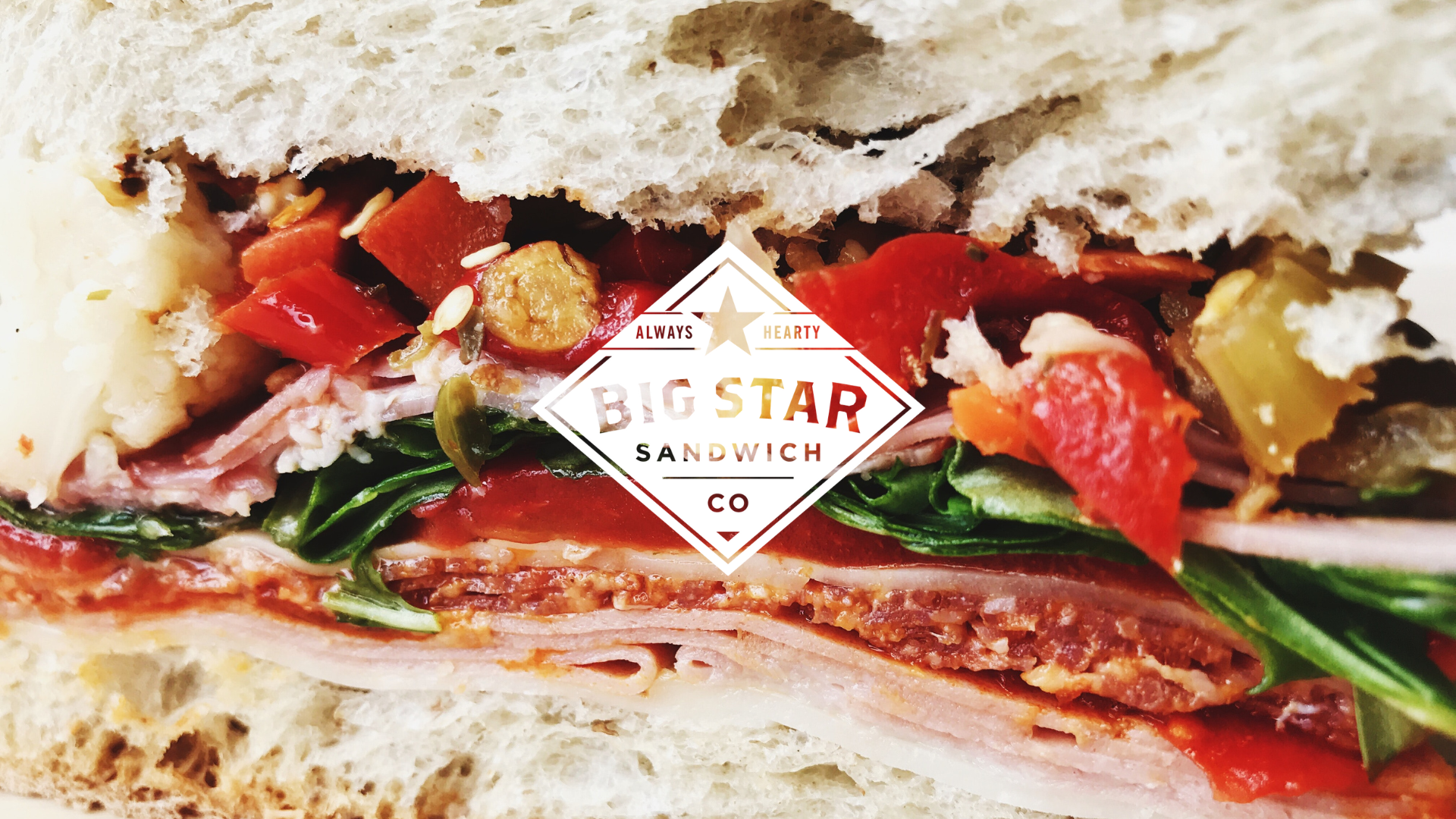 close up of sandwich